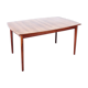 Extendable dining table in rosewood