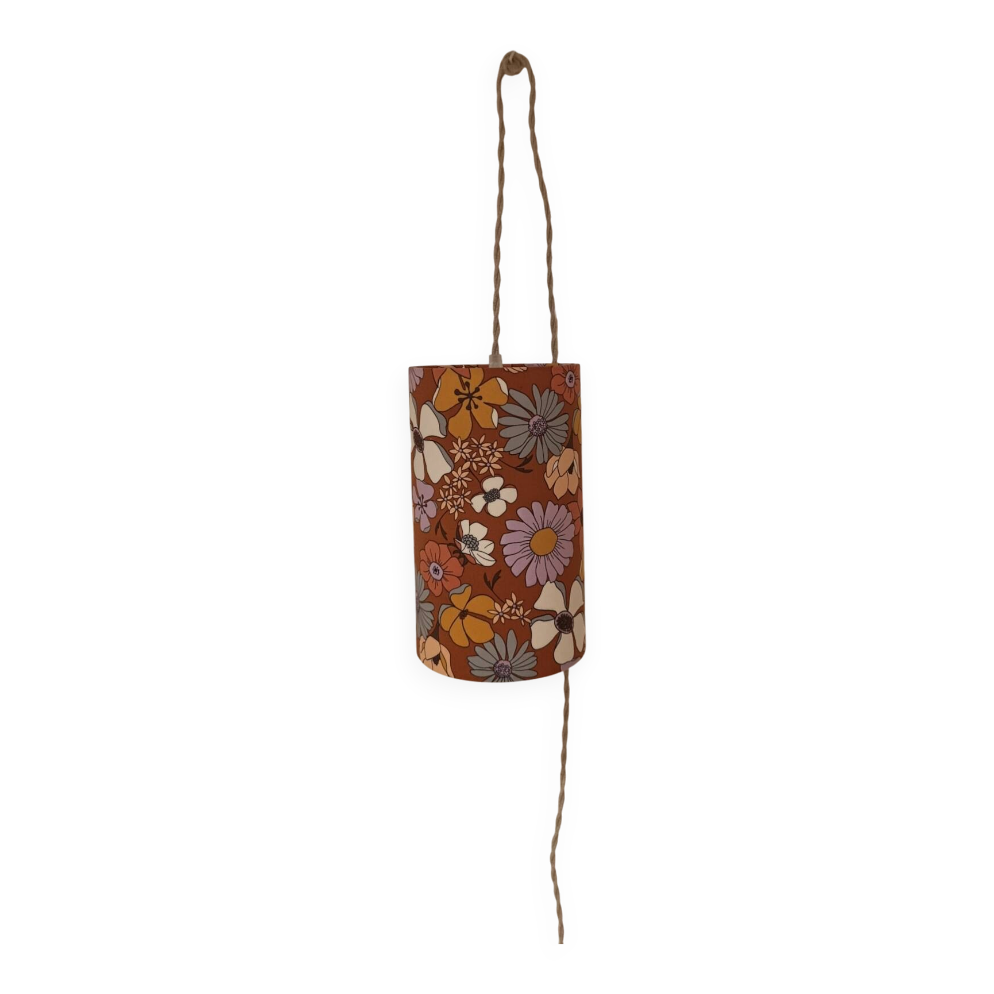 hanging lamp, vintage flower power style