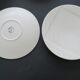 6 Flat plates Salins Studio curved lines Vintage 1980 style Memphis design Pierre Cazenove