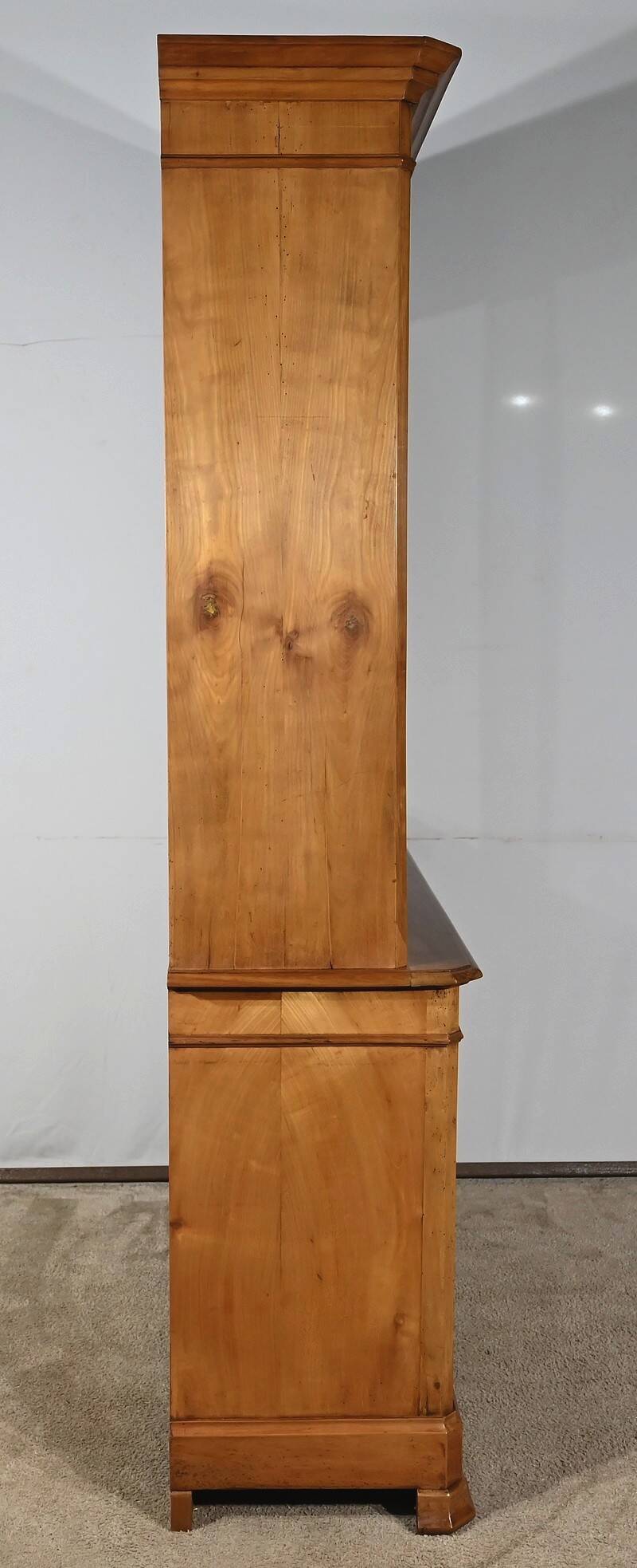 Small two-body library buffet in solid cherry wood – 1900