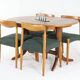 Set of 4 Danish Chairs 'Bjerremose'