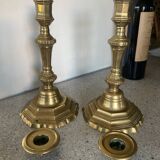 Pair of Regency style candlesticks