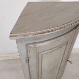 Rustic patinated corner cupboard