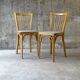 Set de 2 chaises baumann bistrot n°53 skaï gris