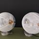 Murano glass sconces by Mazzega space age