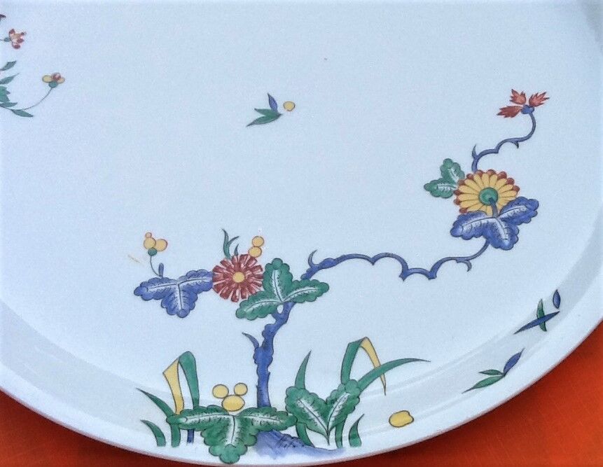 Porcelain de Paris service dish Décor Château de Condé