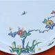 Porcelain de Paris service dish Décor Château de Condé