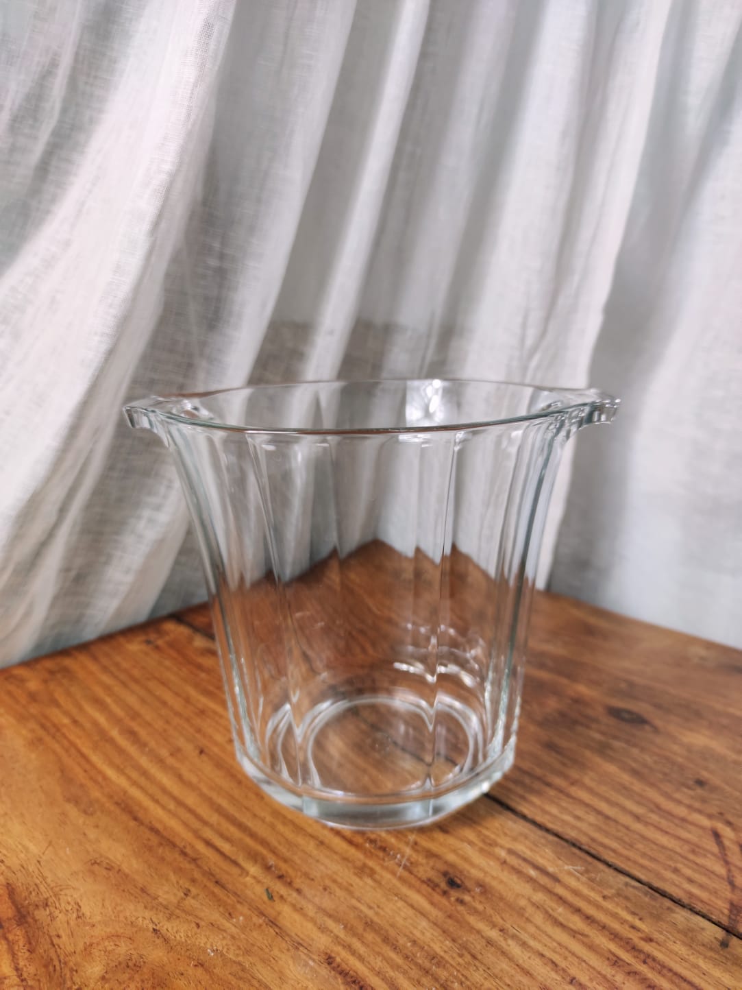 Glass champagne bucket