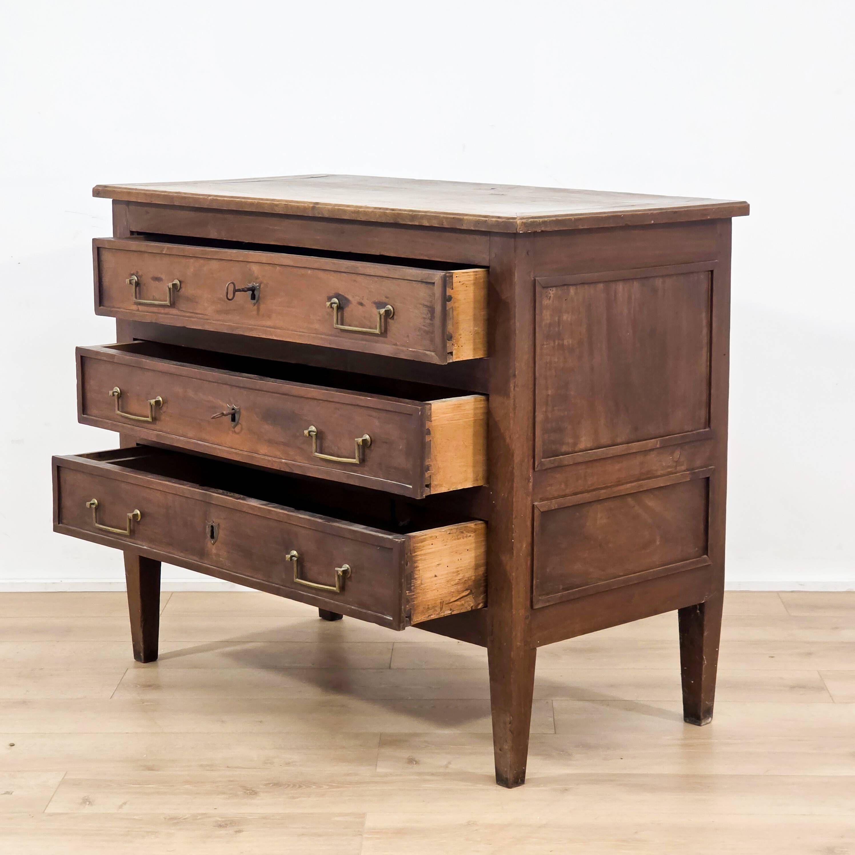 Solid wood commode in Louis XVI style / late 18th century