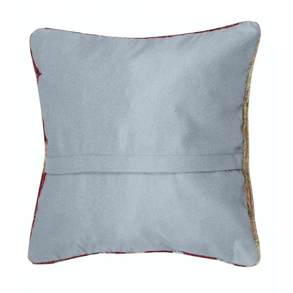 Vintage Wool Kilim Cushion Cover. Handwoven Turkish Accent Pillow. Traditional Throw Pillow