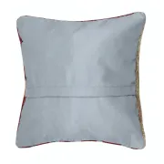 Vintage Wool Kilim Cushion Cover. Handwoven Turkish Accent Pillow. Traditional Throw Pillow