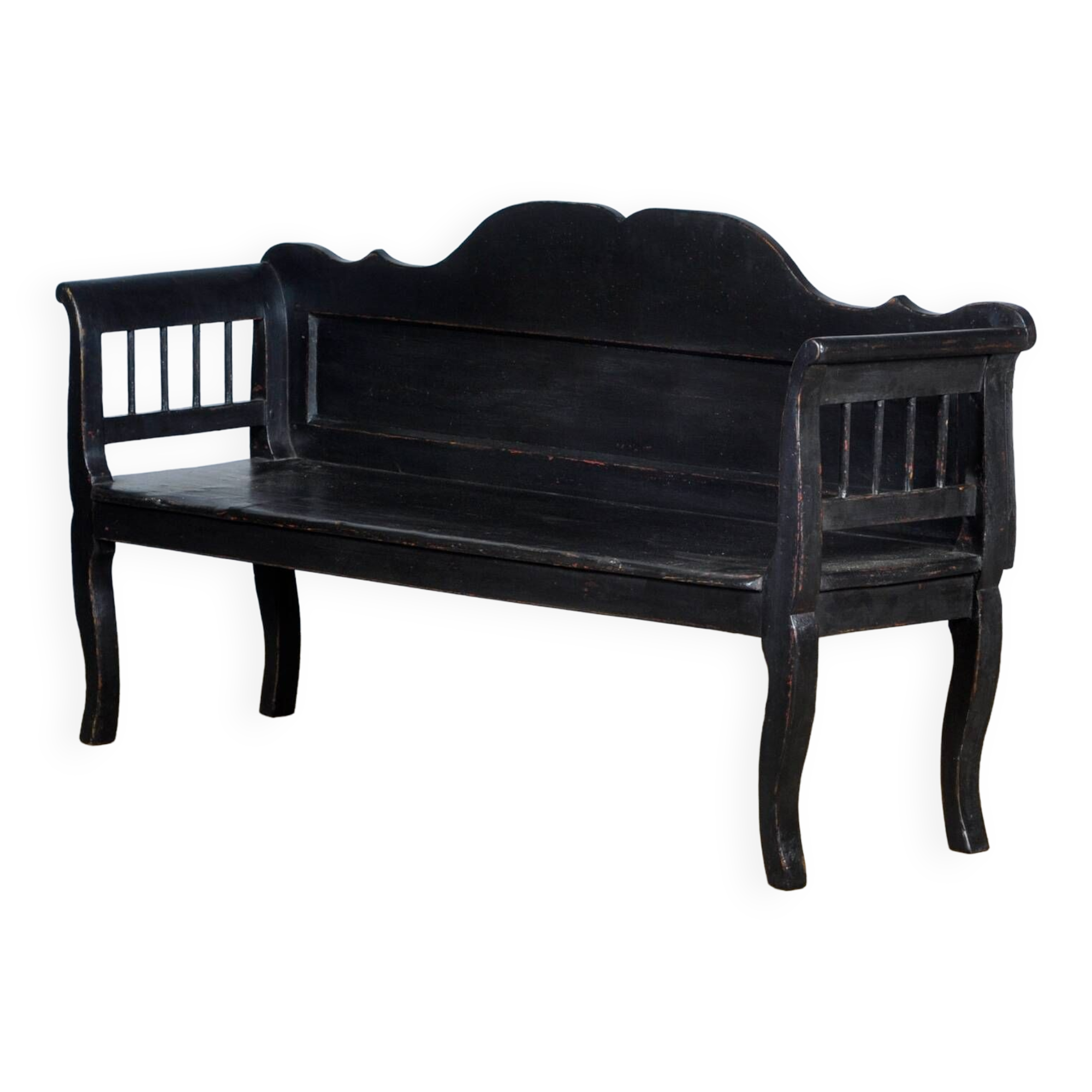 Antique pine bench, 1920s