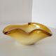 Empty pocket vintage yellow Murano glass bowl