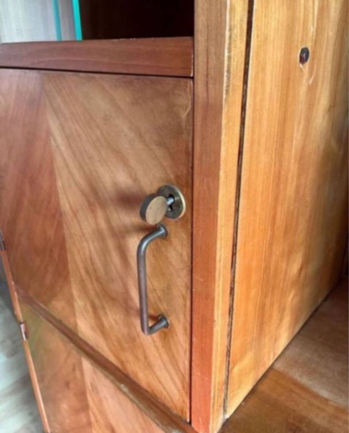 Bookcase display case vintage shelf 1950/60