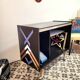 Vinyl storage unit on wheels