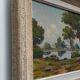 Oil on canvas signed Gaston Aubert Landscape of the countryside
