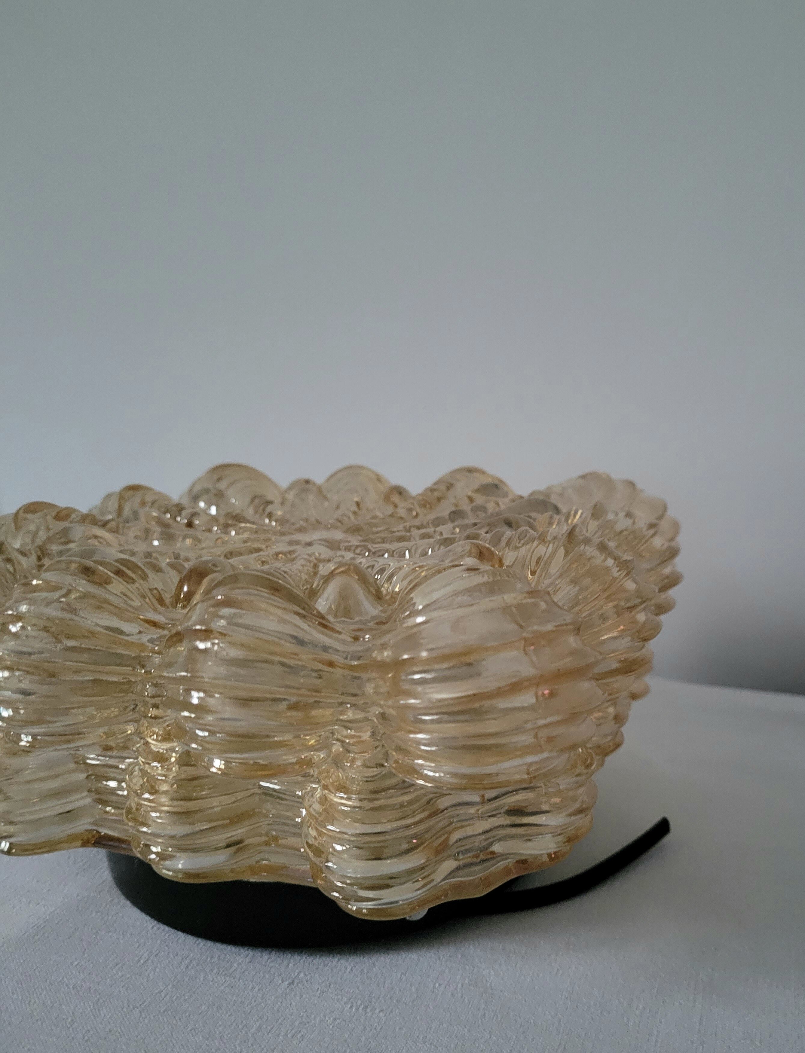 Limburg amber glass ceiling lamp