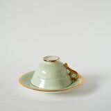 Déjeuner vert menthe et doré, 1950
