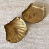 Shell box in gilded brass