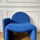 Vintage 70s wool fireside chair