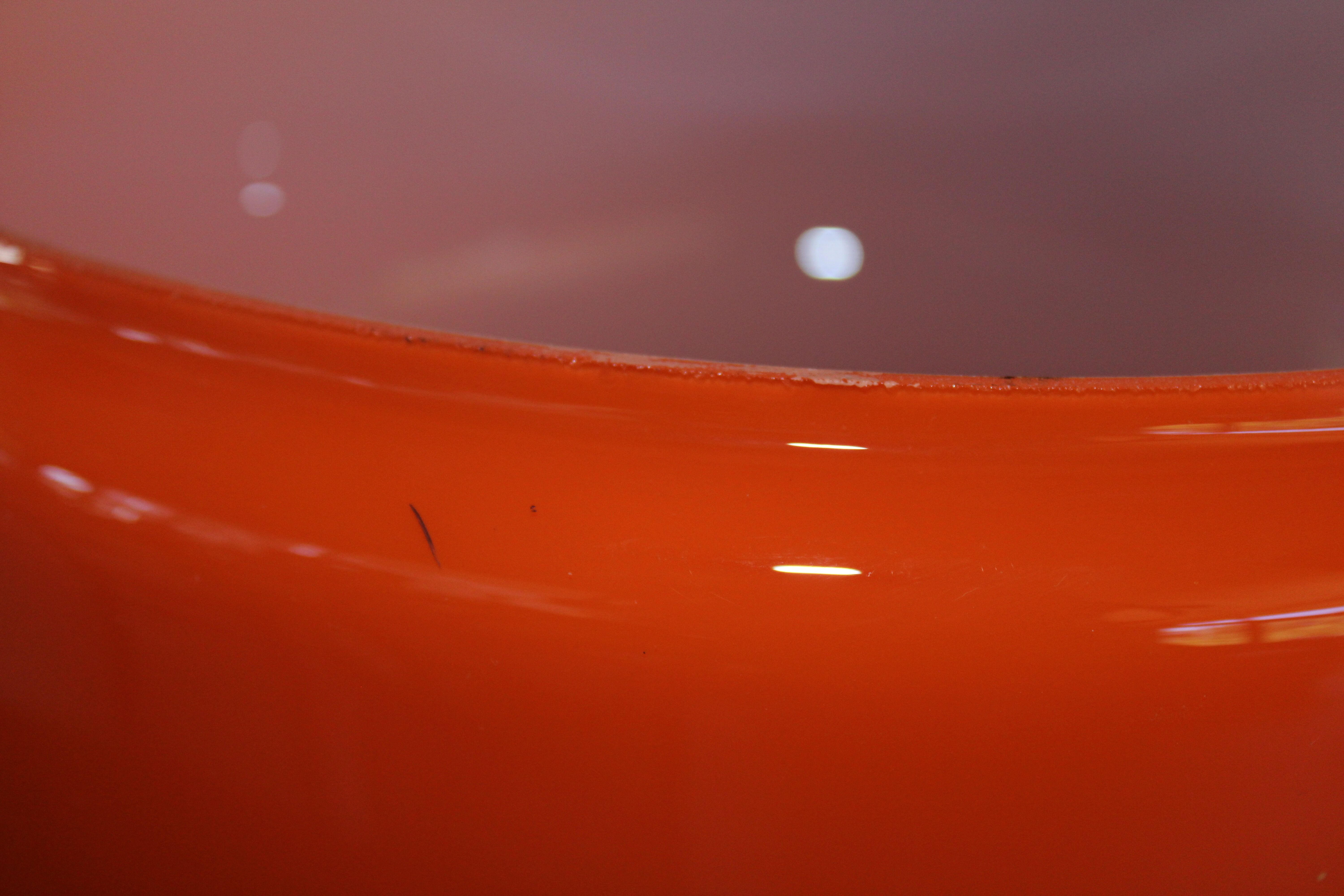 Hanging rises and drops vintage orange opaline