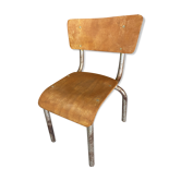 Ancienne chaise écolier enfant bois et métal