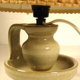 Enamelled sandstone lamp from the 70s