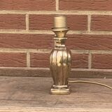 Old golden brass lamp base