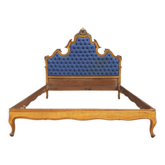 Bed frame gilded wood rocaille style