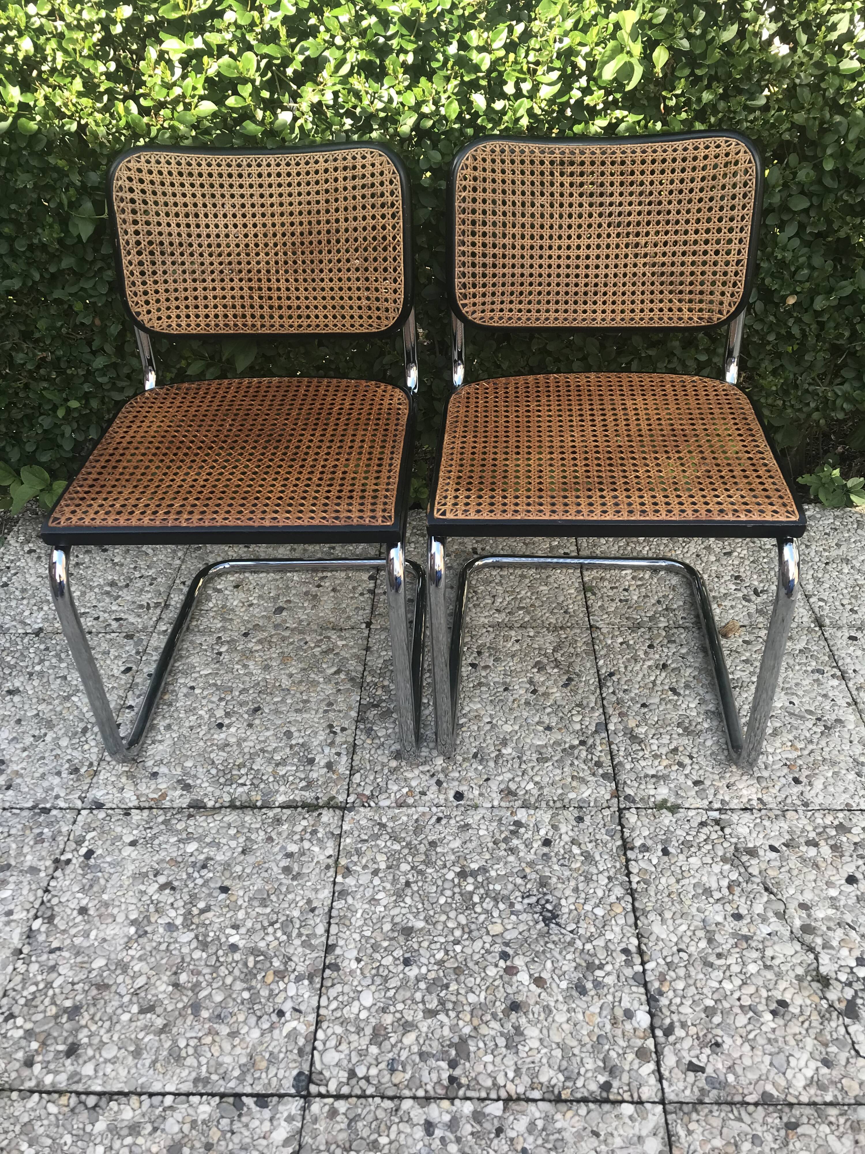 Set 2 chairs Breuer B32 gavina edition