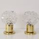 Pair of Design Table or Wall Lamps by Preciosa, Kamenicky Senov, Czechoslovakia, 1960's.