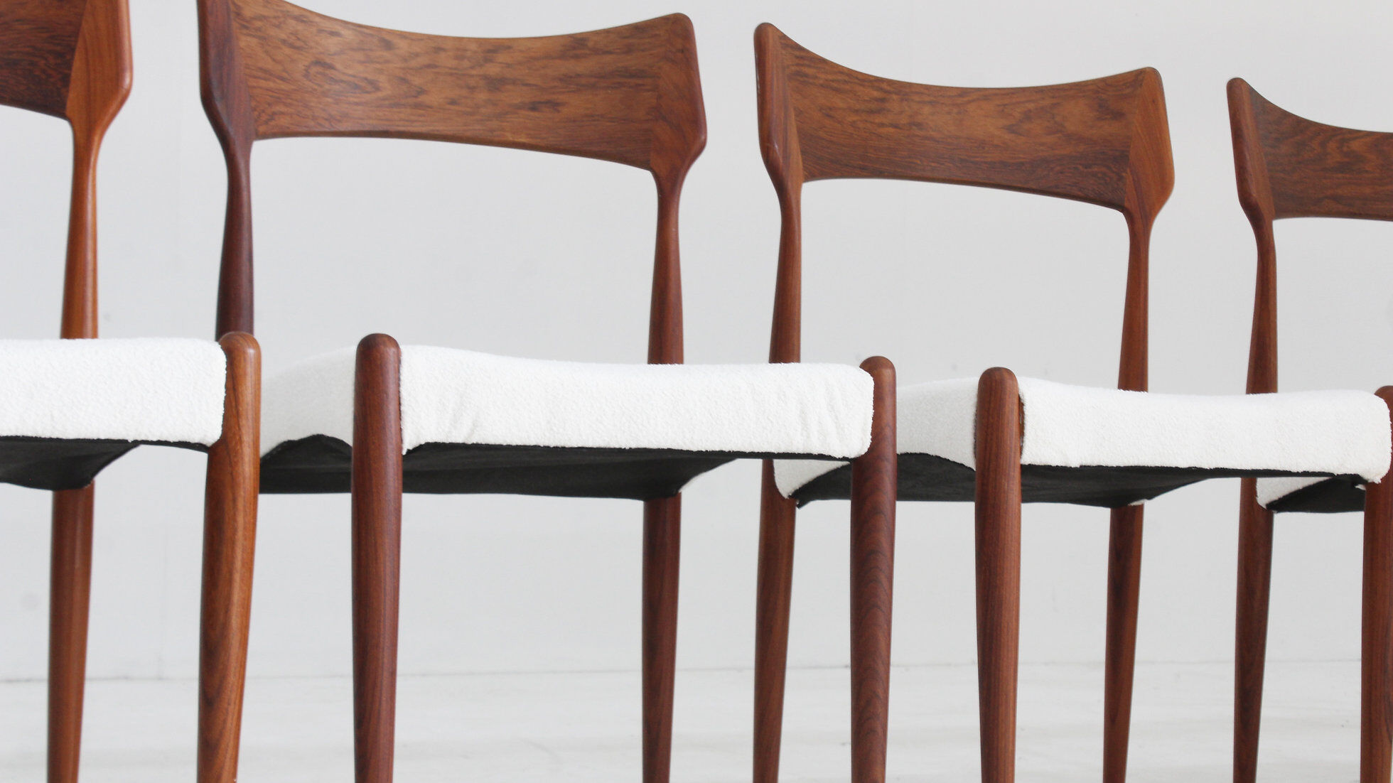 Set of vintage Danish dining chairs by Bernhard Pedersen, 1960s