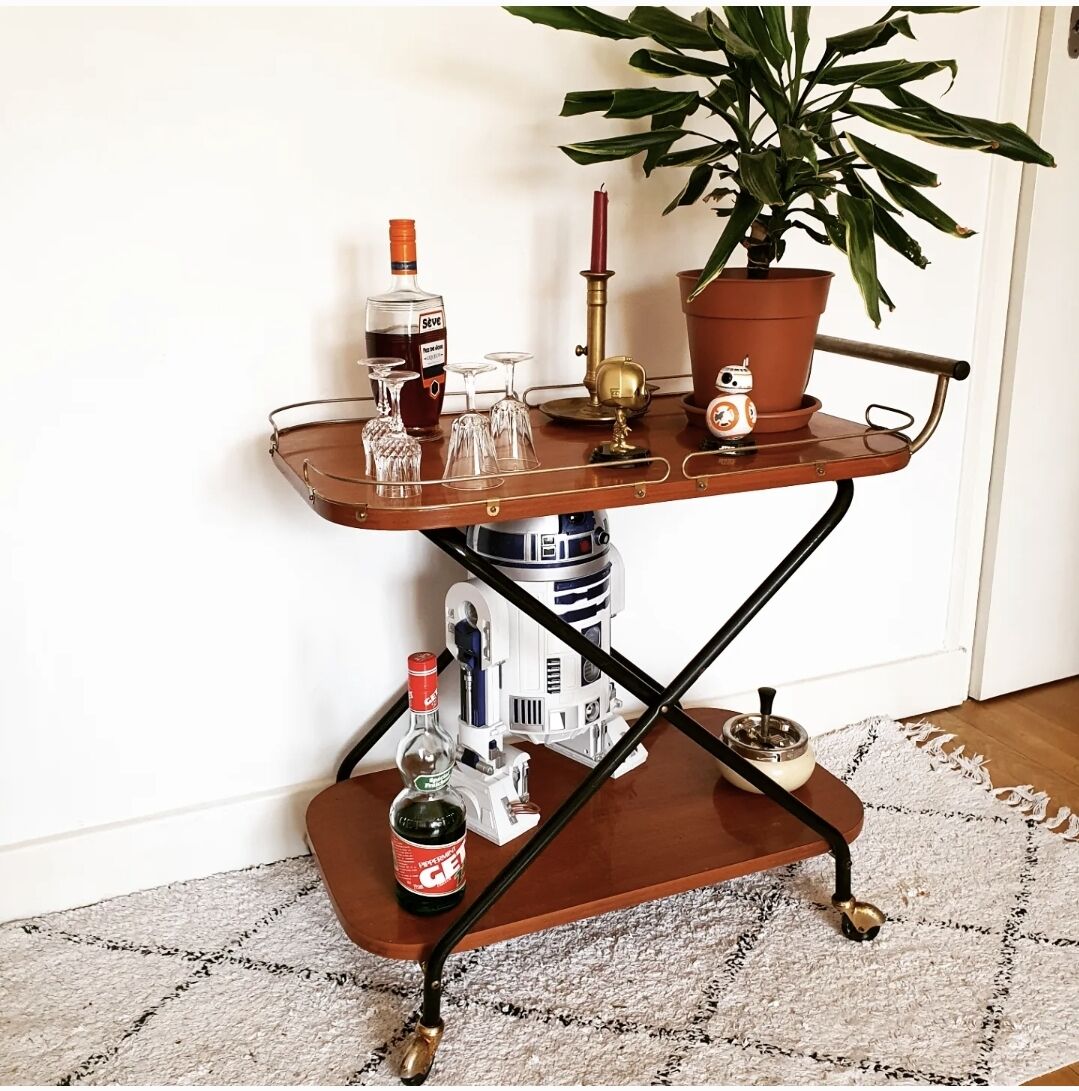 Vintage bar trolley