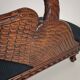 Carved Swan Chaise Longue, 20th Century