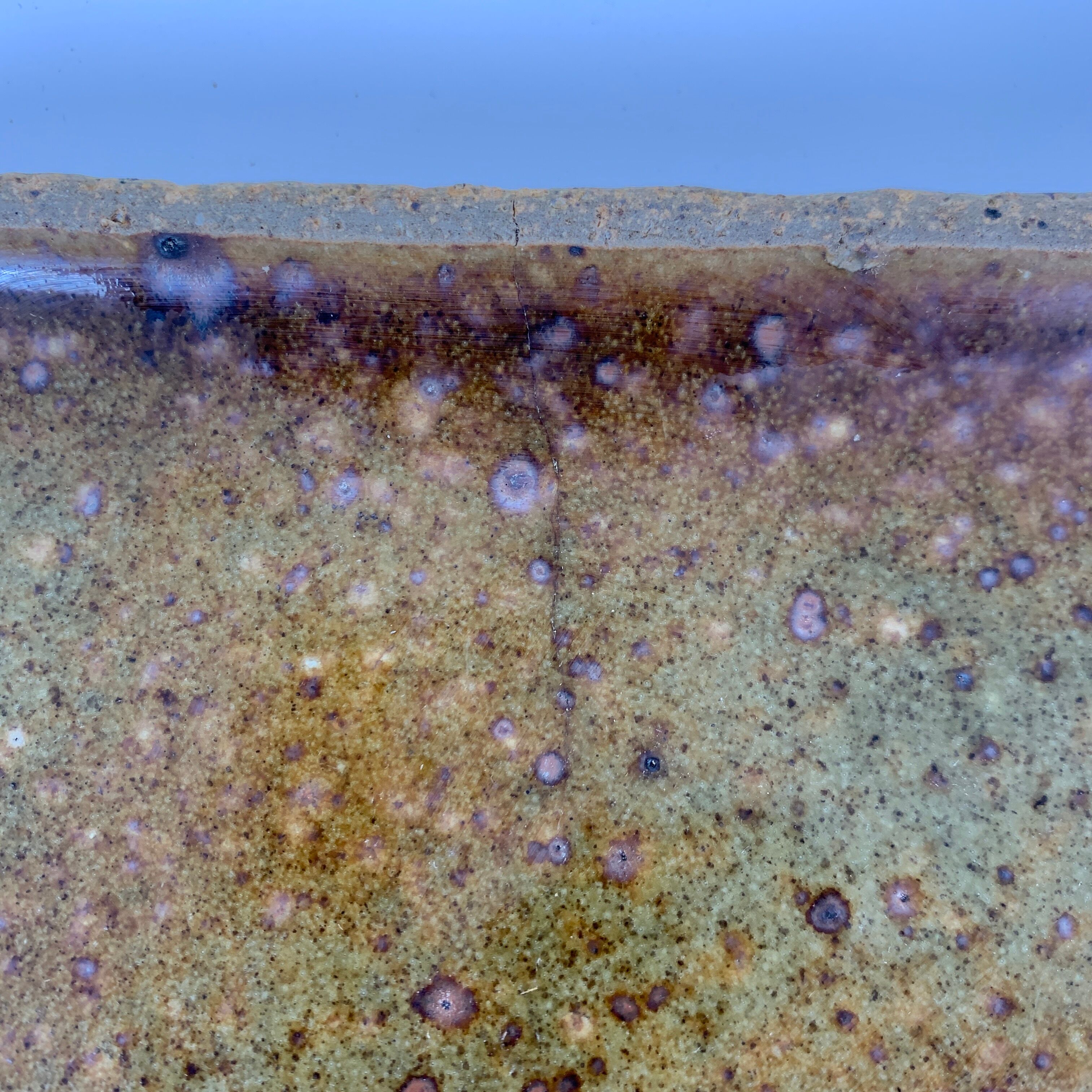 Lot of 5 square plates gres pyrite Pierre Digan La Borne