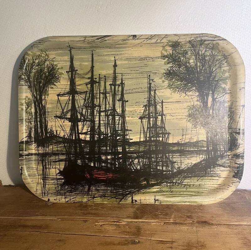Vintage fibreglass plateau