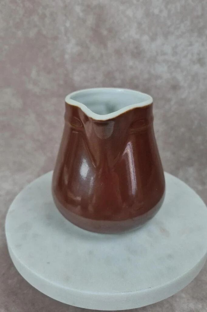 Vintage Apilco brown porcelain jug