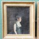 Pair of portraits, man, woman, early 19th century