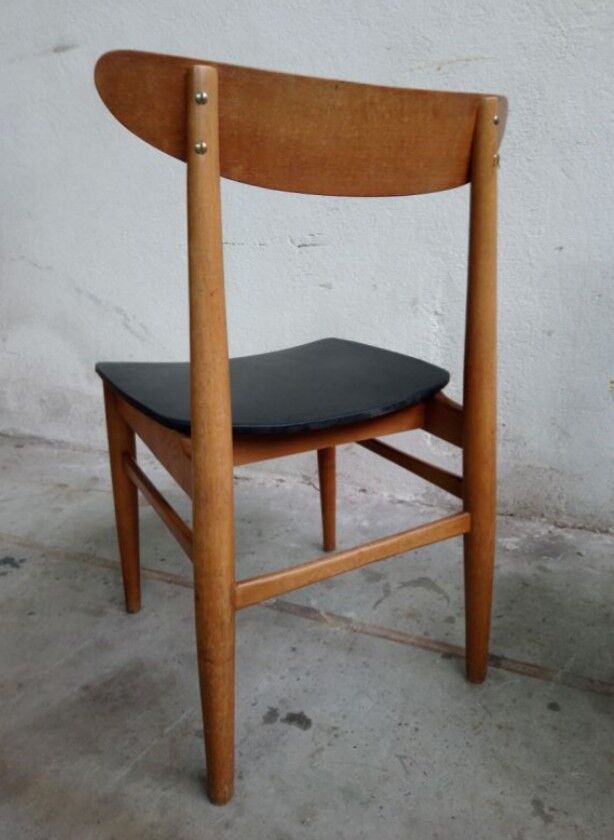 Série de 6 chaises scandinaves