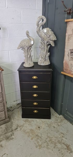 dresser rag five drawers patina black