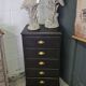 dresser rag five drawers patina black