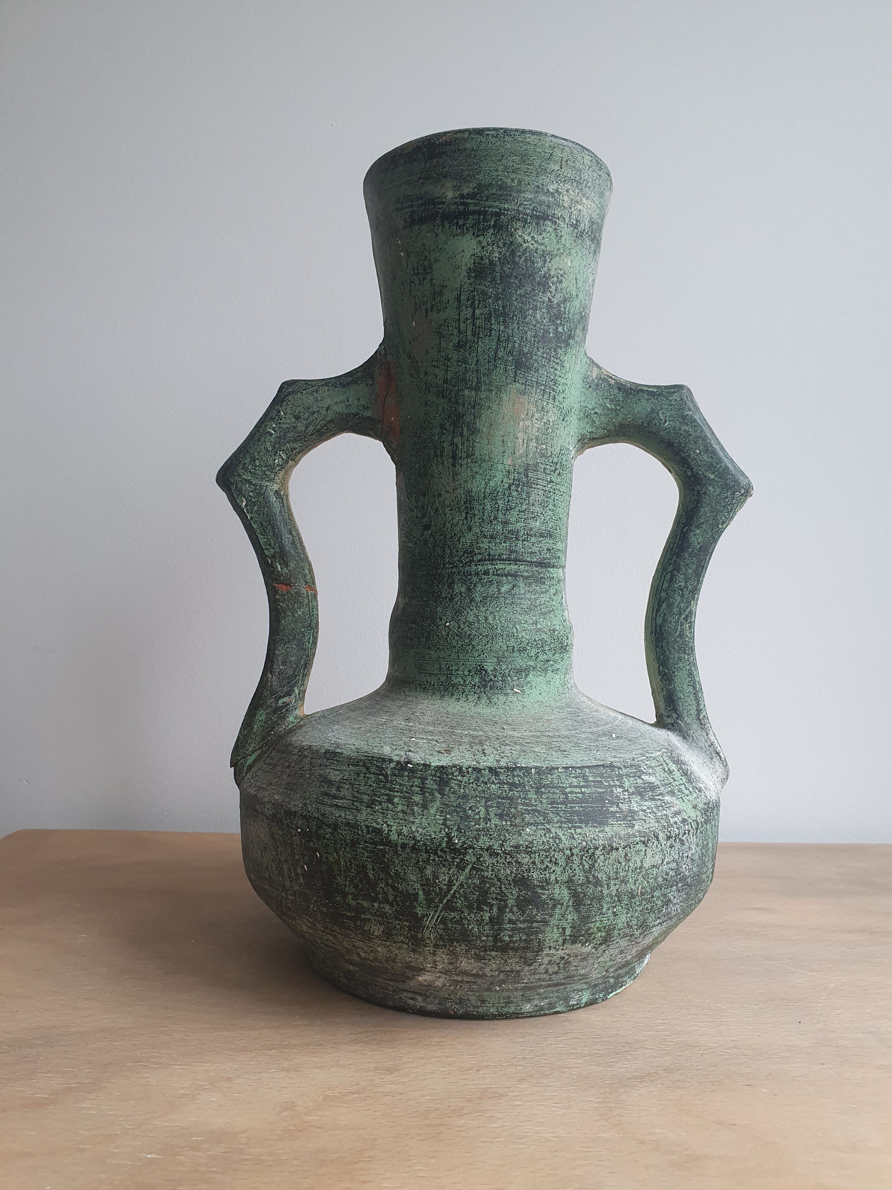Ancient terracotta vase jar