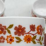ARCOPAL France coffee cup service SCANIA, vintage, flowers