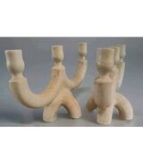 Suzanne ramié atelier madoura 1950 pair of candlesticks