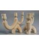 Suzanne ramié atelier madoura 1950 pair of candlesticks