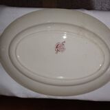 Plat ovale terre de fer rose S.F.G.B.N.G.R modèle Neuilly