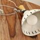 Vintage clamp lamp - Wood and metal - 70s