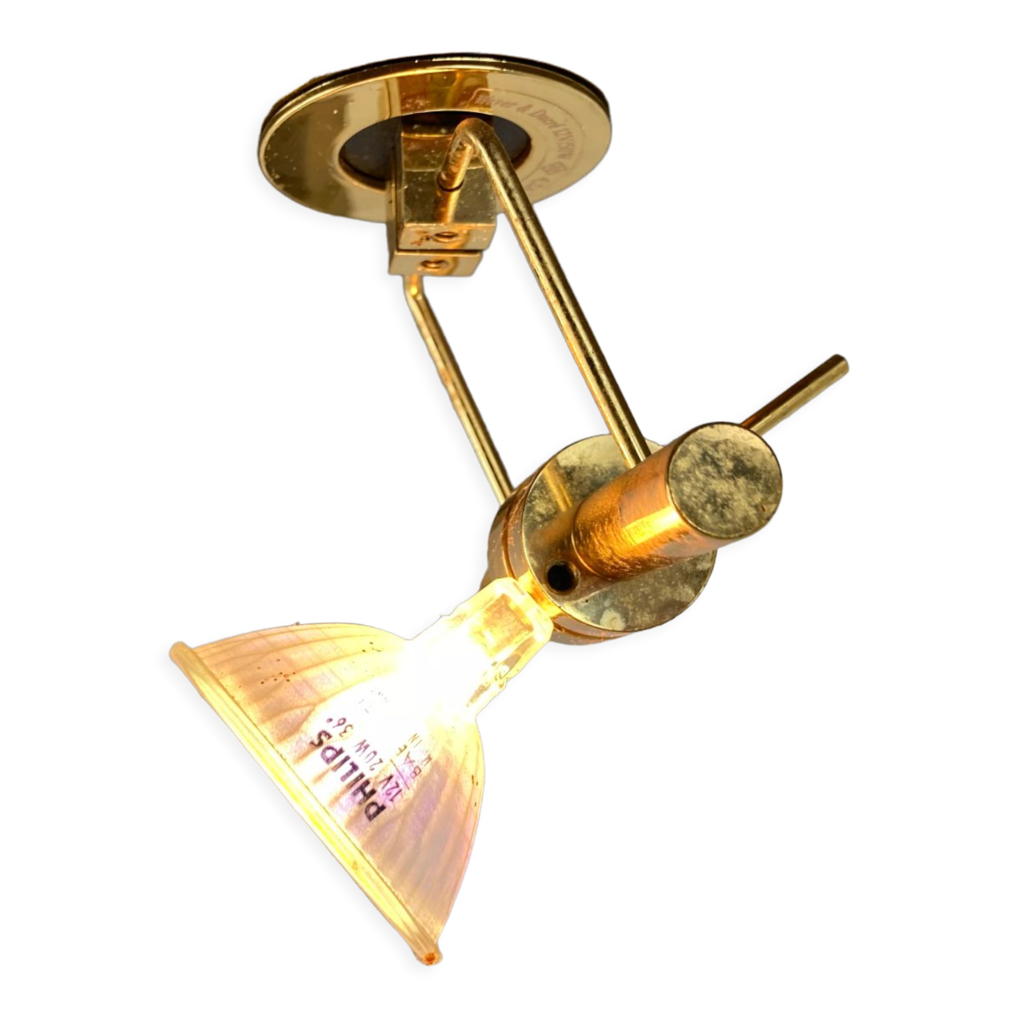 Brass illuminated wall unit by Belgochrom, 1970s