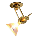 Brass illuminated wall unit by Belgochrom, 1970s