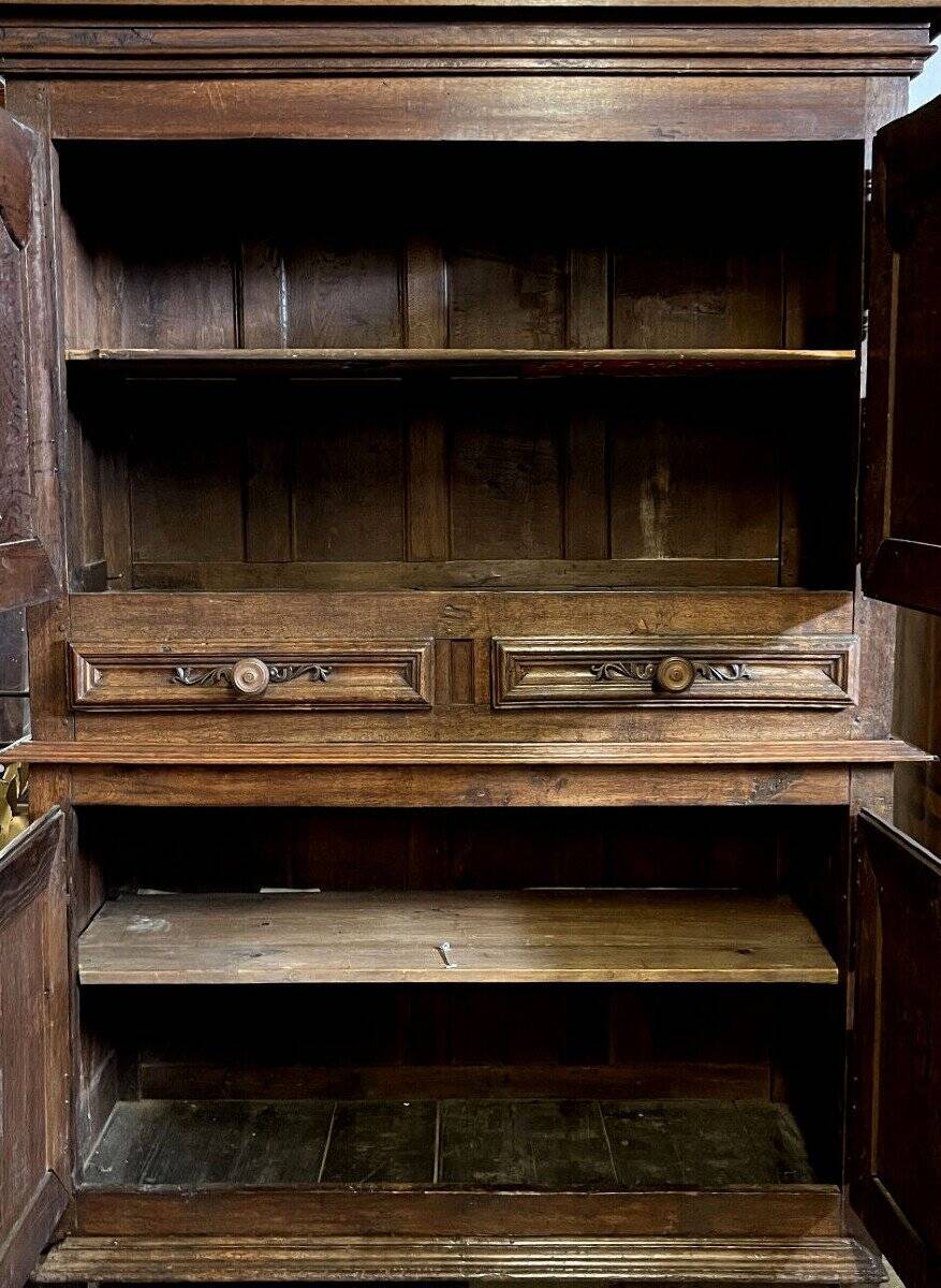 Louis XIII period cabinet in solid oak